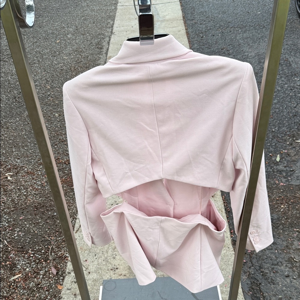 CLEARANCE FINAL DISCOUNT Express Light Pink Women's Blazer - Picture 8 of 9